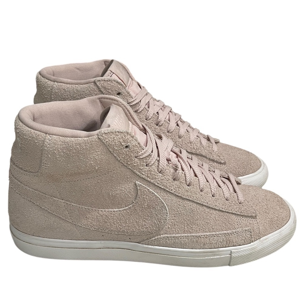 Nike Blazer Mid Siltstone Red Summit Suede Sneaker Red Gum Light Brown SZ 10.